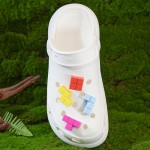 洞洞鞋配饰立体鞋花鞋扣可拆卸DIY鞋带积木俄罗斯方块