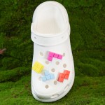 洞洞鞋配饰立体鞋花鞋扣可拆卸DIY鞋带积木俄罗斯方块