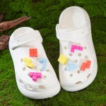 洞洞鞋配饰立体鞋花鞋扣可拆卸DIY鞋带积木俄罗斯方块