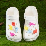 洞洞鞋配饰立体鞋花鞋扣可拆卸DIY鞋带积木俄罗斯方块